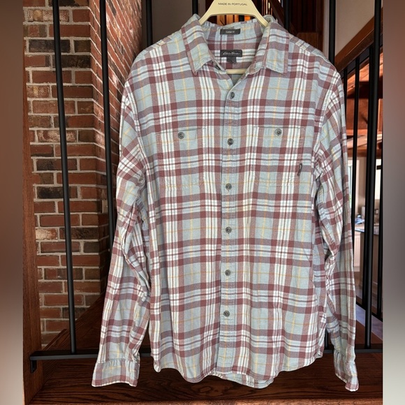 Eddie Bauer Other - Eddie Bauer Men's Casual Plaid Shirt - Red, Blue, White